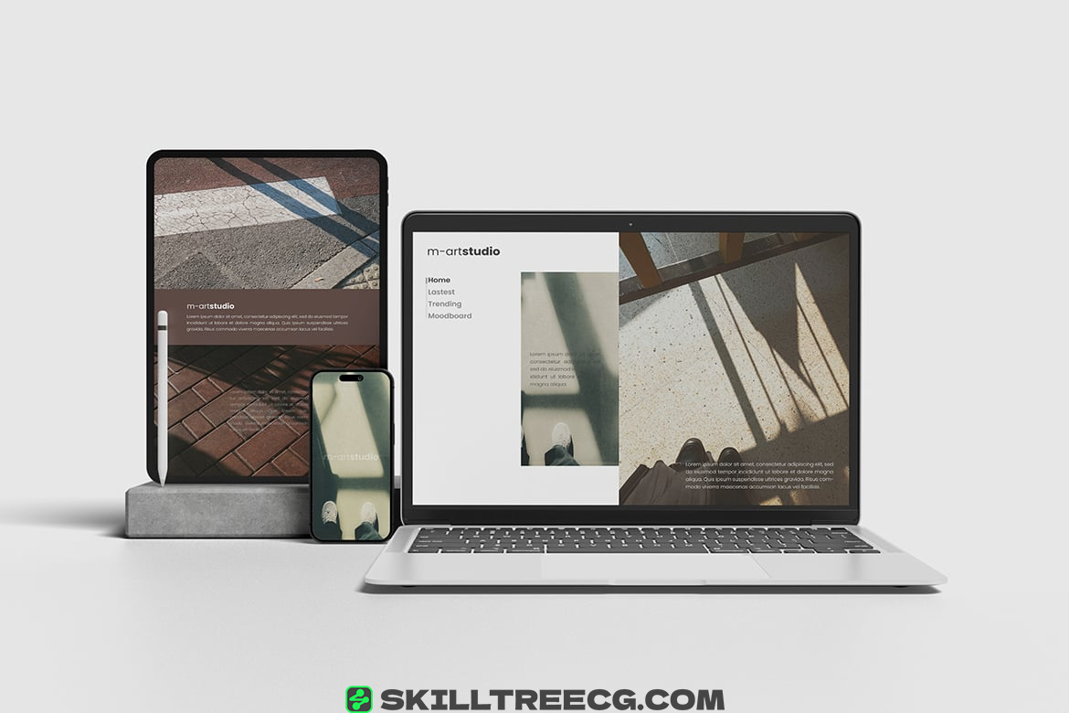 图片[3]-Multi Devices Mockup with Realistic Background（262727）-技能树